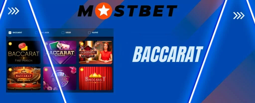Mostbet kumarhanesindeki Baccarat