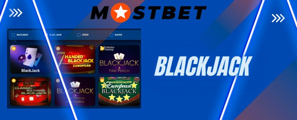 Mostbet kumarhanesindeki Blackjack