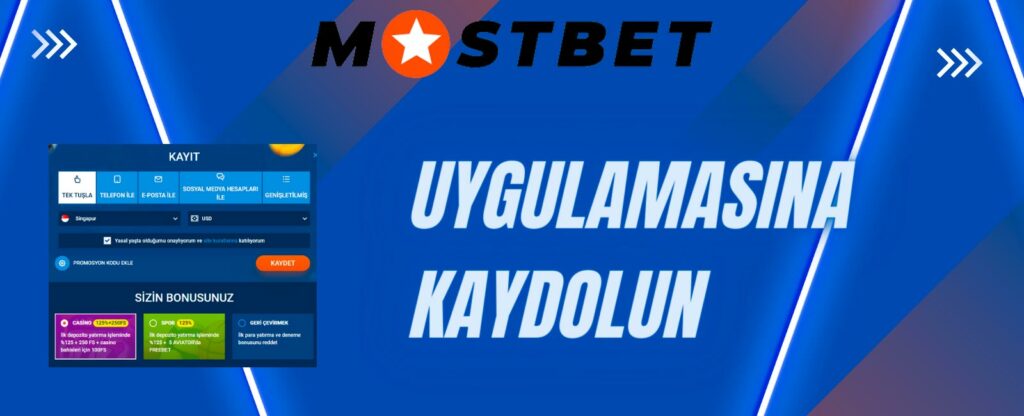 Mostbet'te bir hesap oluşturun