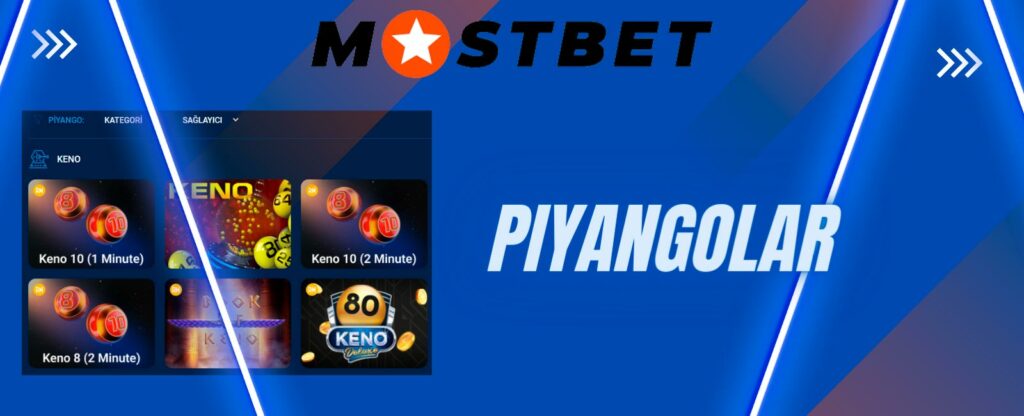 Mostbet kumarhanesindeki Piyangolar