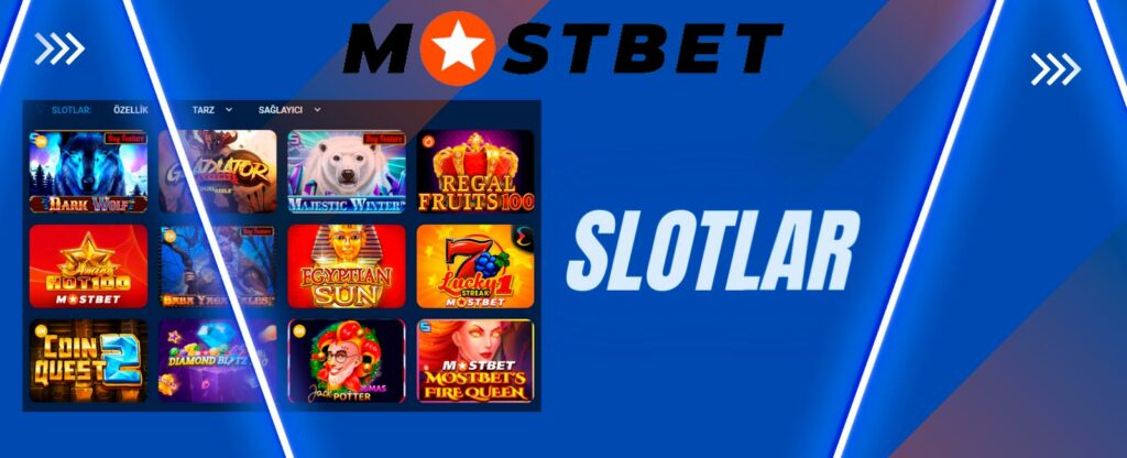 Mostbet kumarhanesindeki slotlar