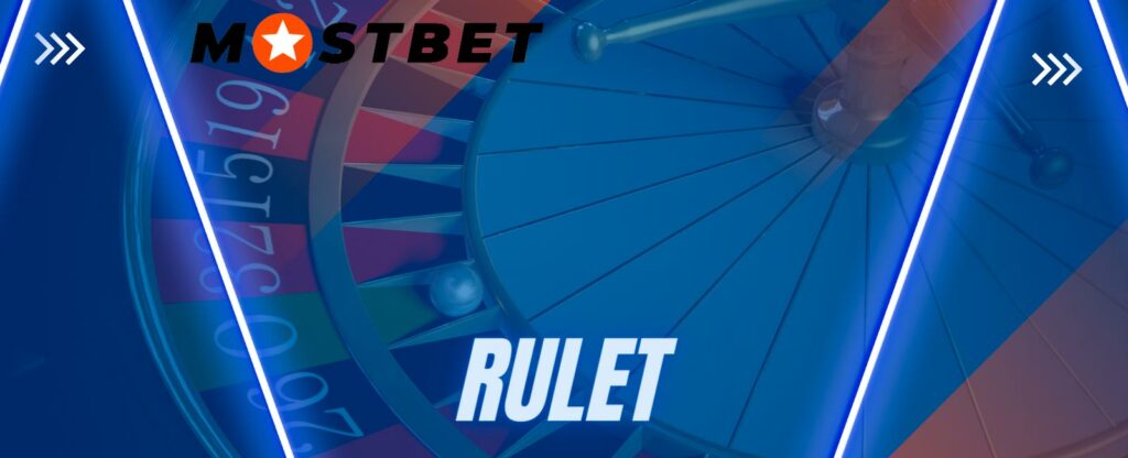 Rulet, Mostbet casino bölümünde mevcuttur